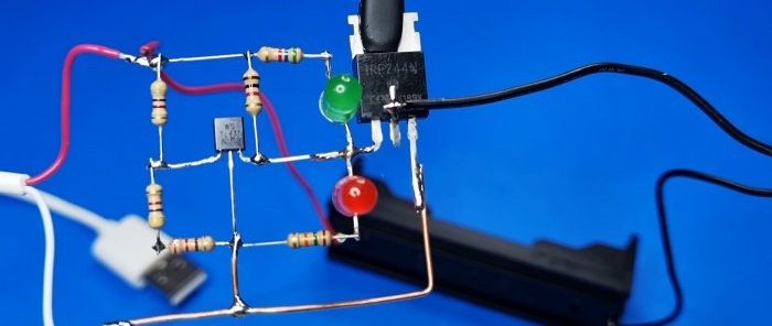 How to make a high-precision charger with indication for a 37 V battery