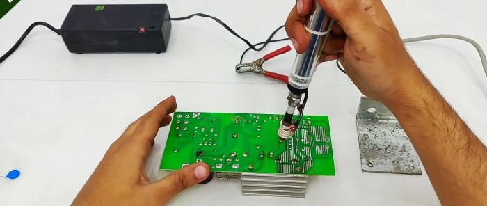 How to make a heated desoldering pump for convenient desoldering of circuit boards into parts