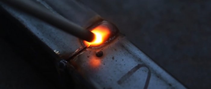 The simplest way to weld thin steel without piercing