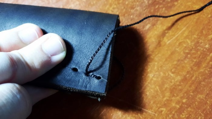 How to sew a leather knife sheath yourself