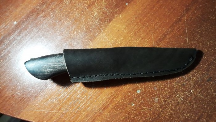 How to sew a leather knife sheath yourself