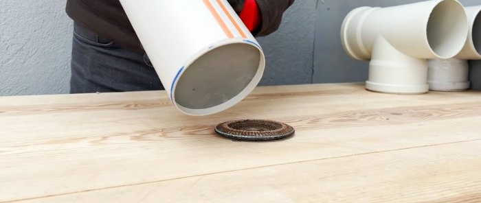 Long-lasting poultry feeder made of PVC pipes