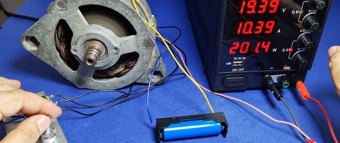 How to make a powerful brushless motor from a car generator