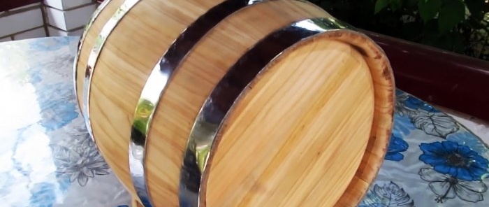 How to make a barrel from an old log