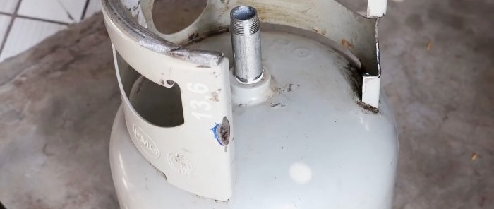 How to make a sandblaster from a small gas cylinder