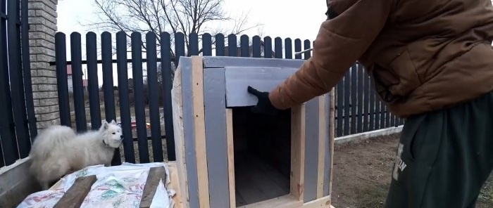 How to make a warm dog house with Wi-Fi control