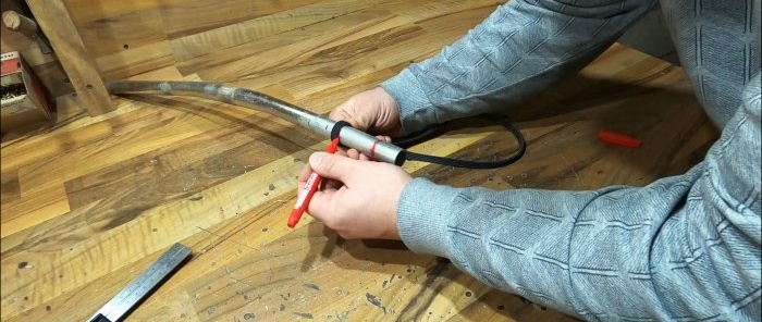 Do-it-yourself soldering iron nozzle for a gas burner