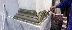 How to beautifully make transitions on plaster columns or pilasters