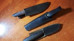 How to sew a leather knife sheath yourself