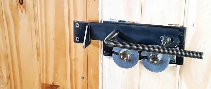 Tricky door latch with a code mechanism