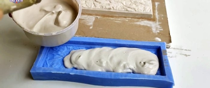 How to make your own mold for casting plaster wall tiles