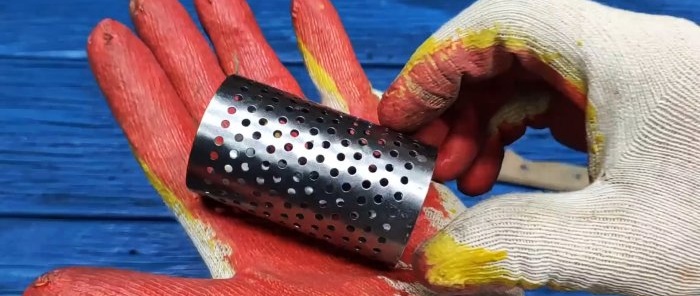 How to make a hand or tent warmer from a used oil filter