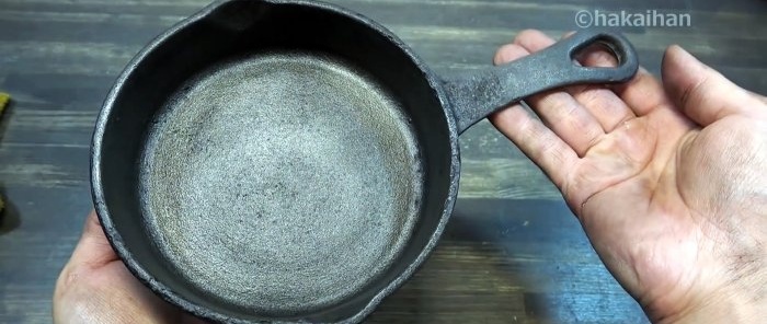 How to restore an old rusty frying pan