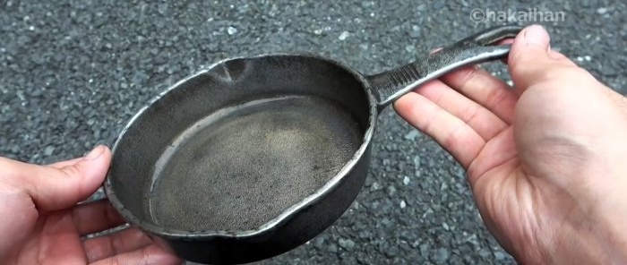 How to restore an old rusty frying pan