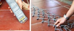 How to make a device for weaving a chain-link mesh from 4 mm steel wire