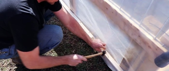 Cheap large greenhouse with your own hands from available materials