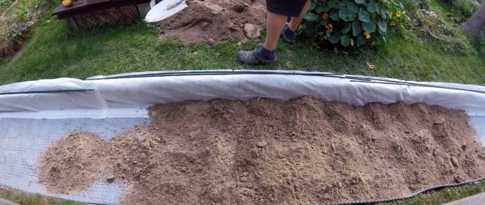 A fairly inexpensive way to make a garden path without concrete