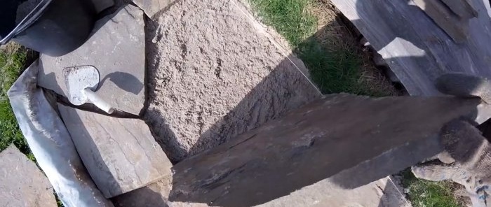 A fairly inexpensive way to make a garden path without concrete