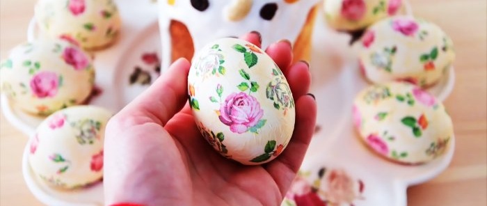 How to easily decorate eggs without stickers and save money