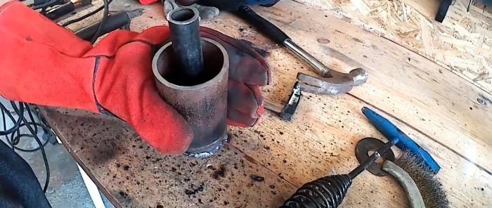 Making a muffler for a home trimmer