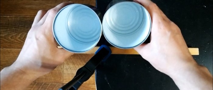 How to make a Loft style lamp from cans