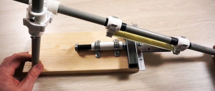 How to assemble a structure for sharpening knives from available materials