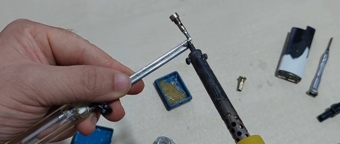 How to make a soldering torch from a regular lighter