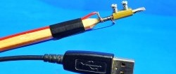 How to quickly make a soldering iron from a 5 V pencil