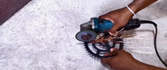 How to make a drill from a bicycle sprocket Manual or mechanized