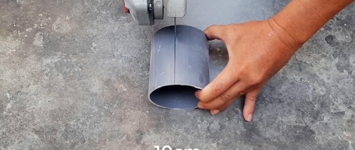 How to make a check valve for sewerage from PVC pipes