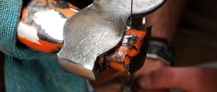 How to make an ax handle from PET bottle caps