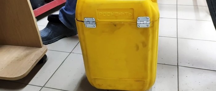 How to make a convenient case for welding equipment from a canister