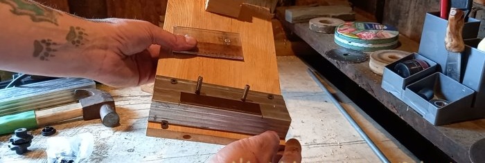 How to assemble a knife sharpener using only scrap materials