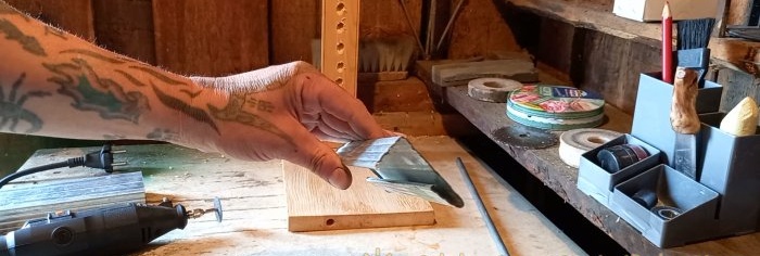 How to assemble a knife sharpener using only scrap materials