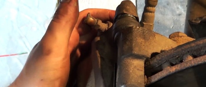 How to fix a stuck brake caliper