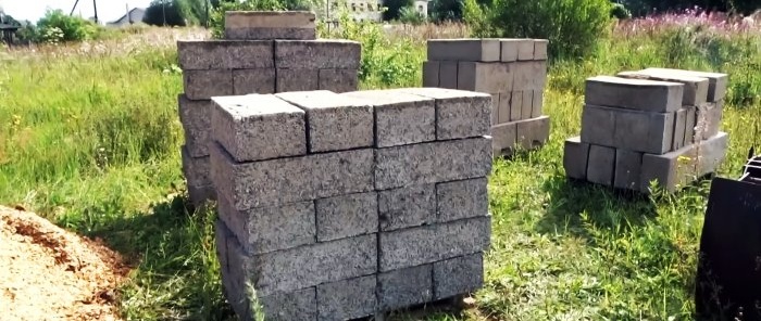 How to make warm blocks from sawdust concrete