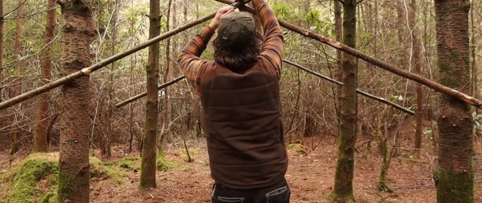 How to make a hut from plastic film to protect from bad weather in summer and severe frost in winter