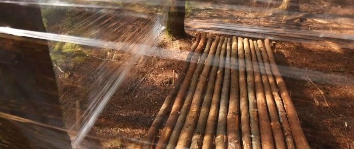 How to make a hut from plastic film to protect from bad weather in summer and severe frost in winter