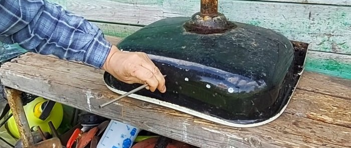 How to make an awesome barbecue from an old sink without much effort and expense