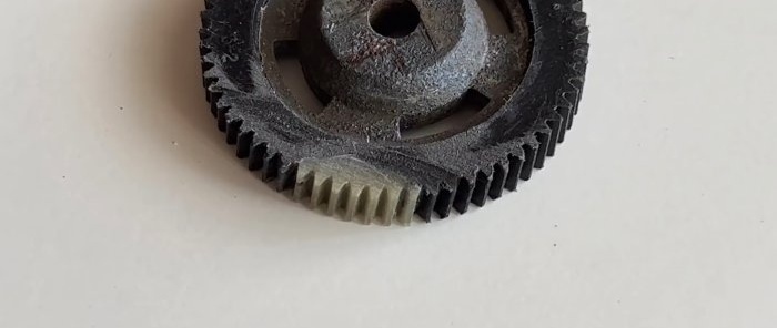 How to reliably restore a plastic gear