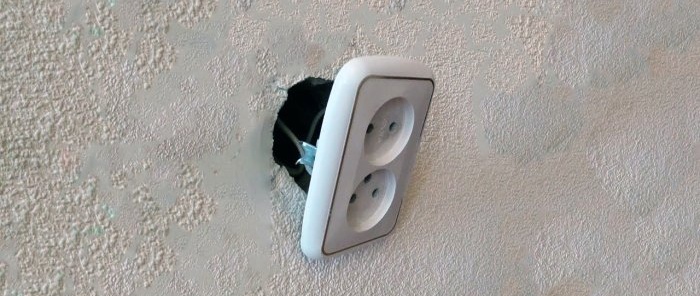 How to fix a fallen socket easily and quickly