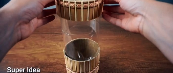 How to make a container for bulk products from a PET bottle