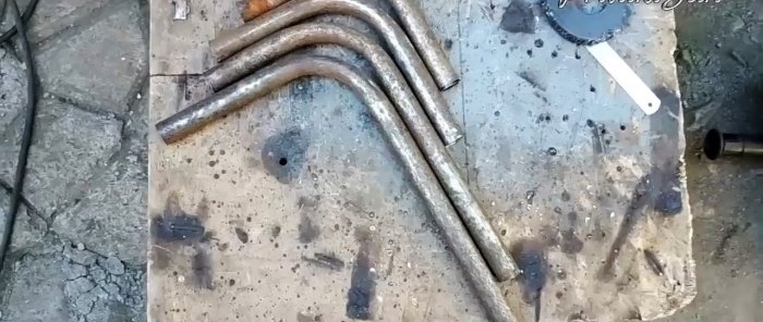 How to make a manual pipe bender from an old bearing and a piece of pipe