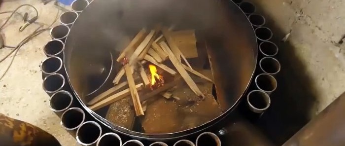 How to make a long-burning stove from scrap metal