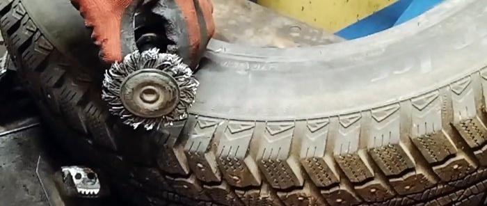 How to repair side damage to a tire without spending a lot of time and money