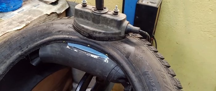 How to repair side damage to a tire without spending a lot of time and money