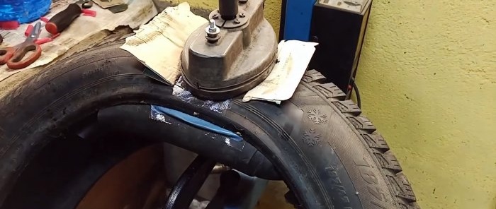 How to repair side damage to a tire without spending a lot of time and money