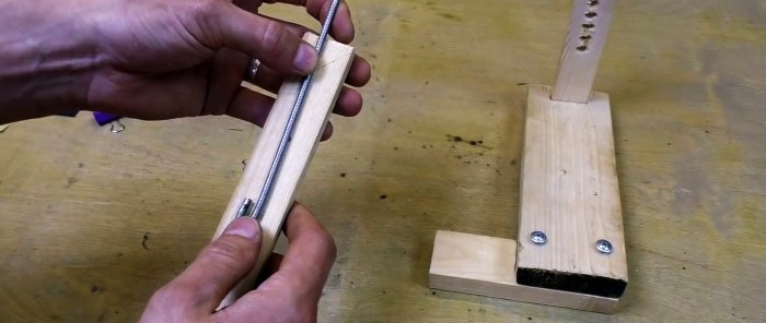 How to make the simplest wooden sharpener for precise sharpening of knives