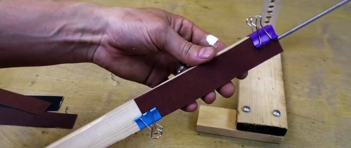 How to make the simplest wooden sharpener for precise sharpening of knives