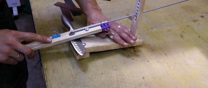 How to make the simplest wooden sharpener for precise sharpening of knives